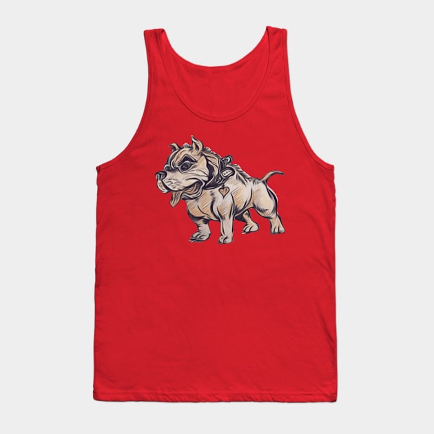 Pitbull Mom Tank Top by Bosko Art Designs